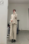 Daniel Andresen loose fitted trousers Cormorant beige
